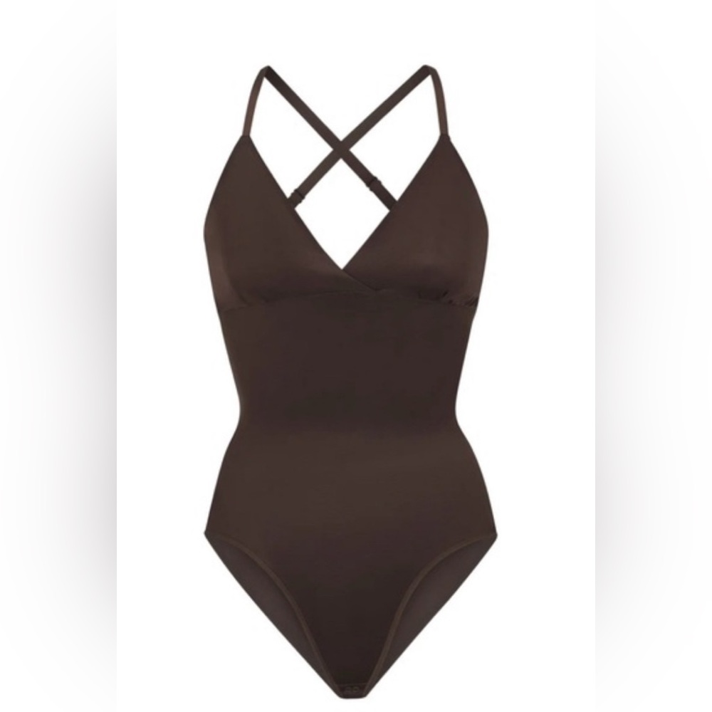 SKIMS Brown Shapewear Bodysuit